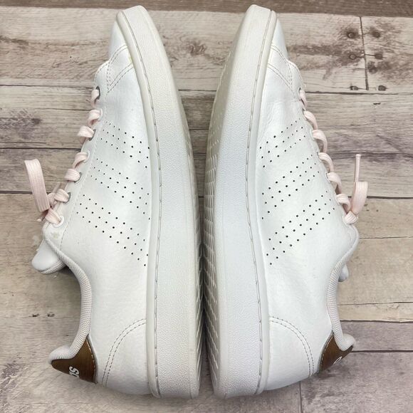 Adidas Advantage F36223 Women's White / Gold Casual Sneakers Shoes 8.5 M - Picture 8 of 12